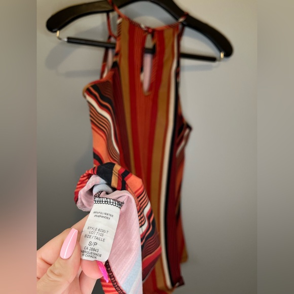 Eclipse Striped Halter Top - Picture 5 of 5